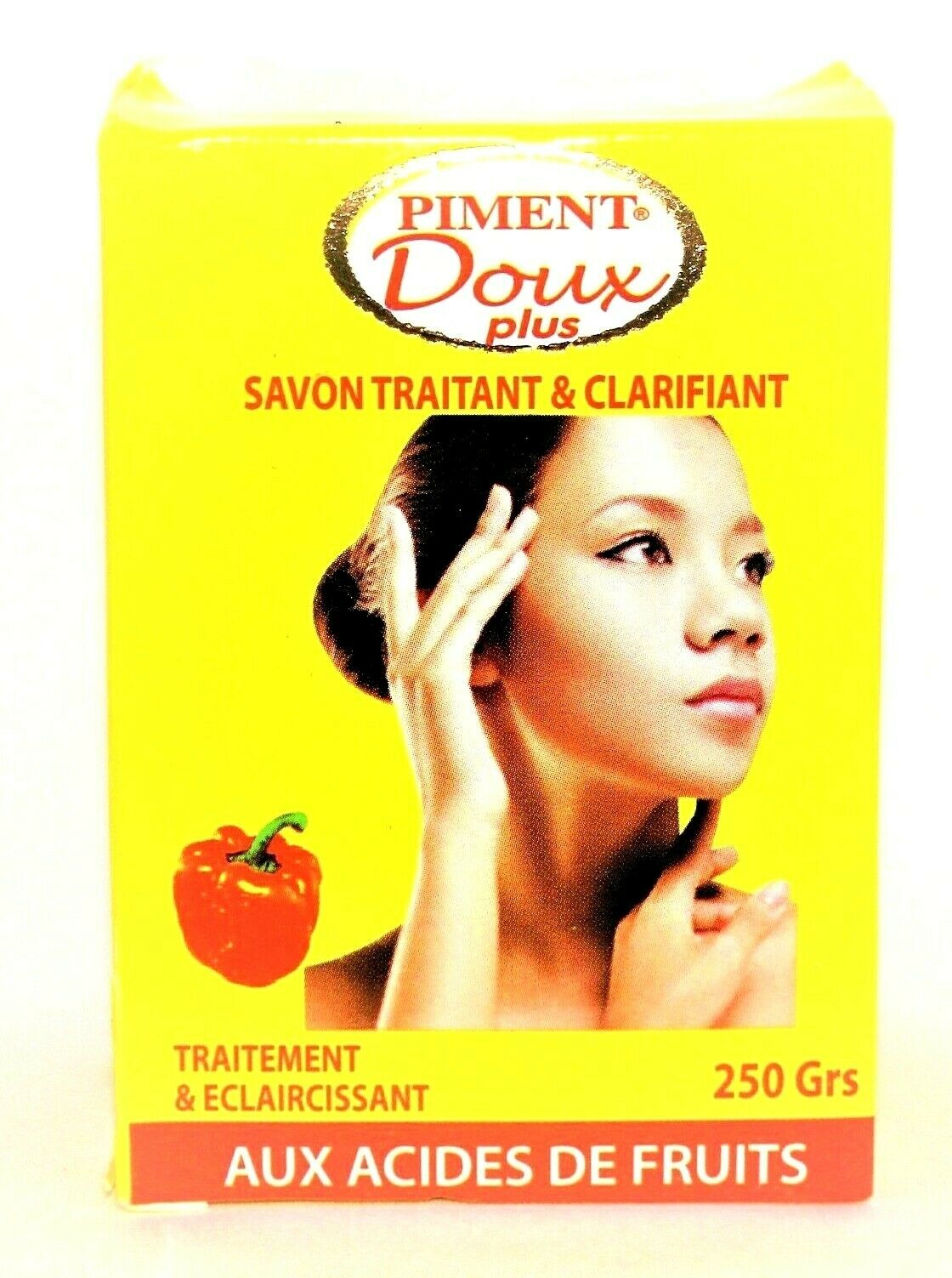 Piment Doux plus clarifying & treating soap with acid fruits 250g